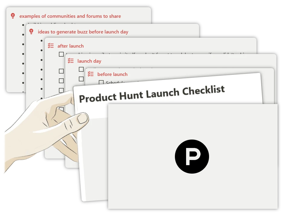 product hunt checklist arsenal 2